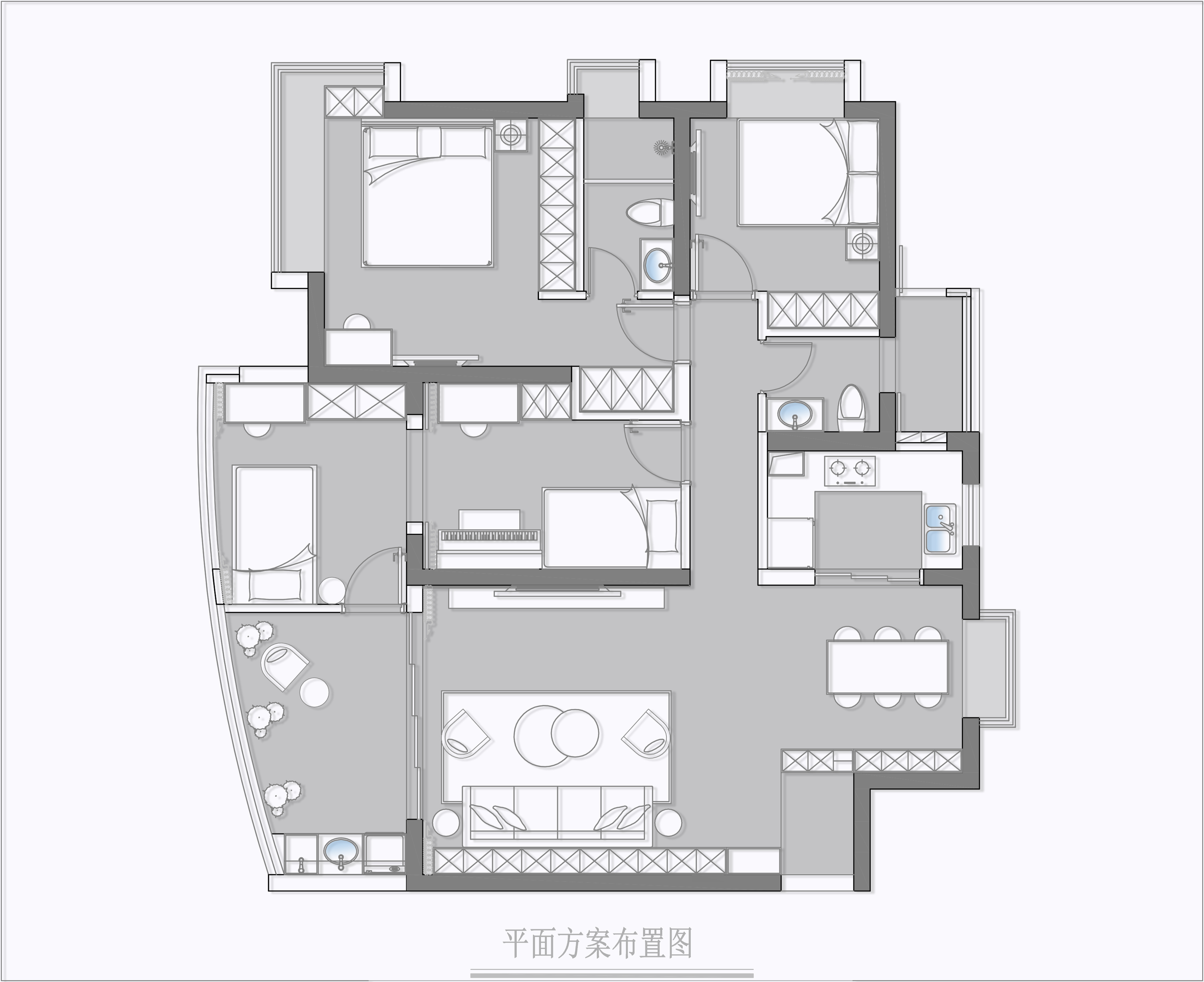 《现代时光》 | 深圳 138㎡舒适宜居，自然元素与现代风格完美融合-10