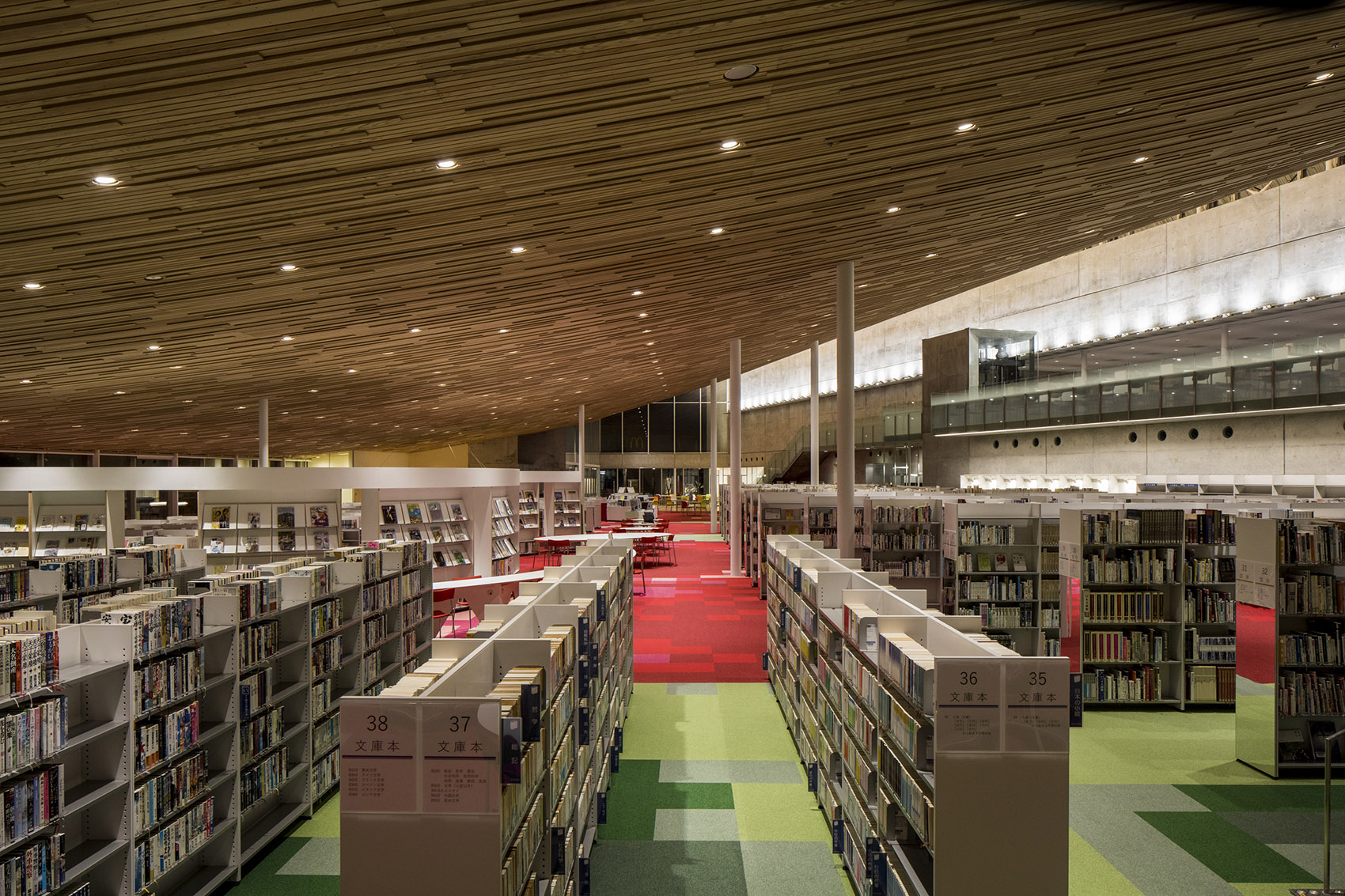 砺波图书馆，日本/巨大屋面下的“一居室”图书馆-72