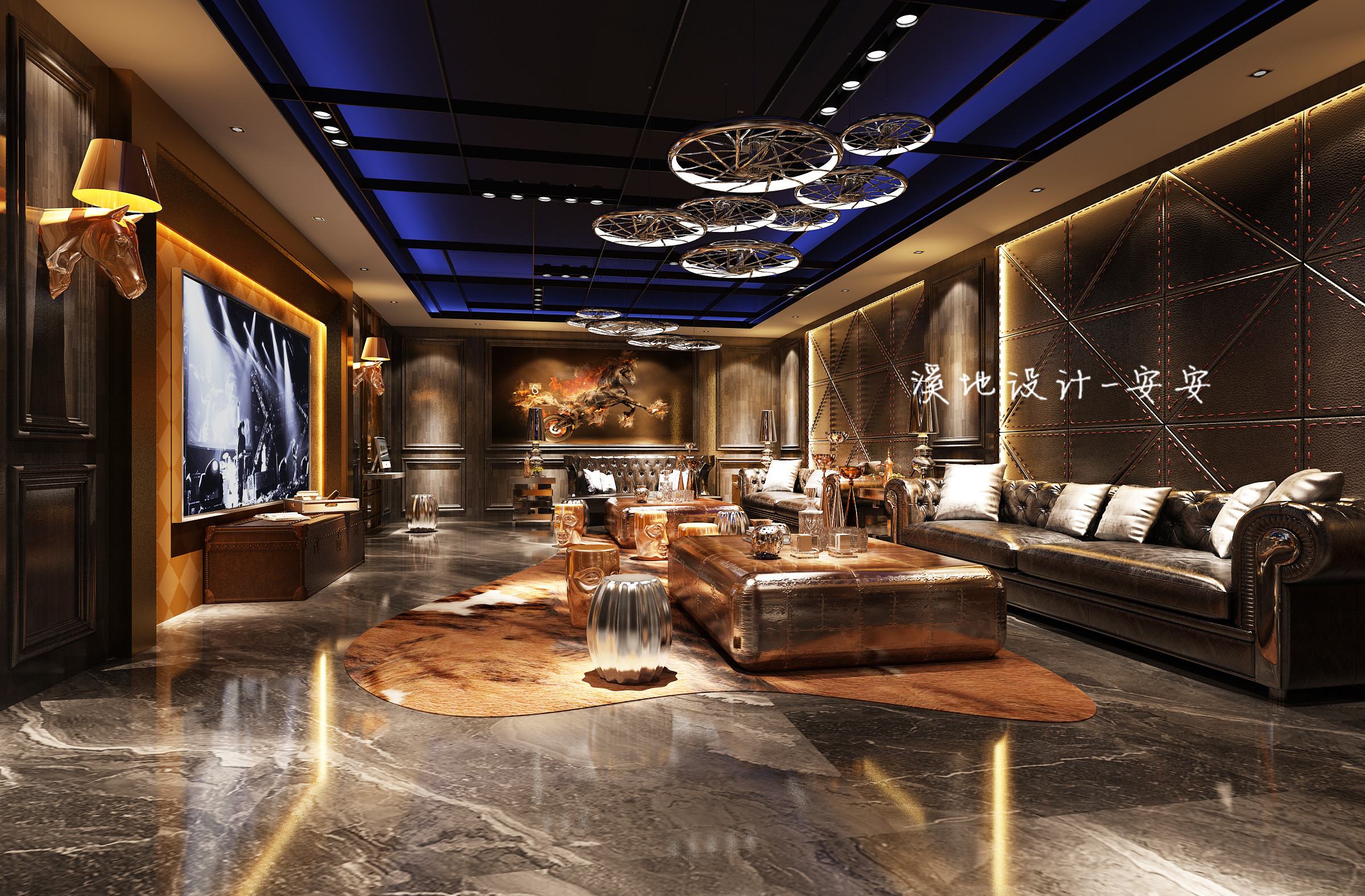 复古风娱乐机车会所-4