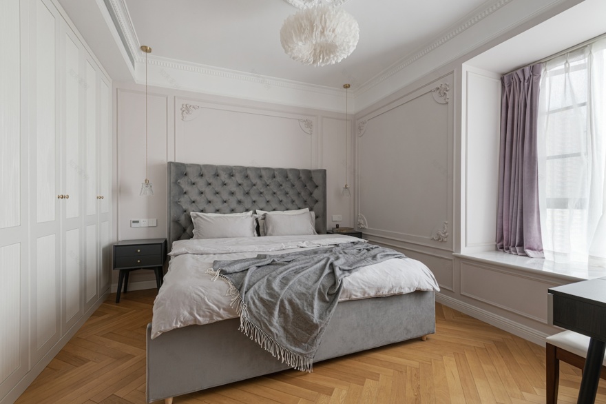 治愈系简法式风格住宅设计丨中国成都丨观白设计-47