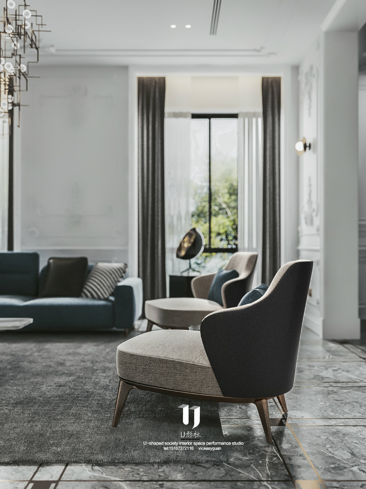 现代法式浪漫家居，3D2016 vr4.3 PS cc 打造沉浸式空间-3