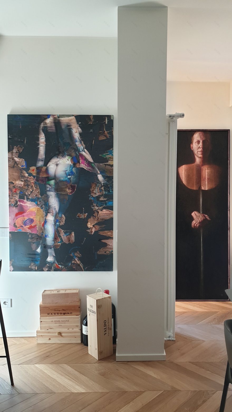 黄金光辉下的自然与人工光影公寓-5