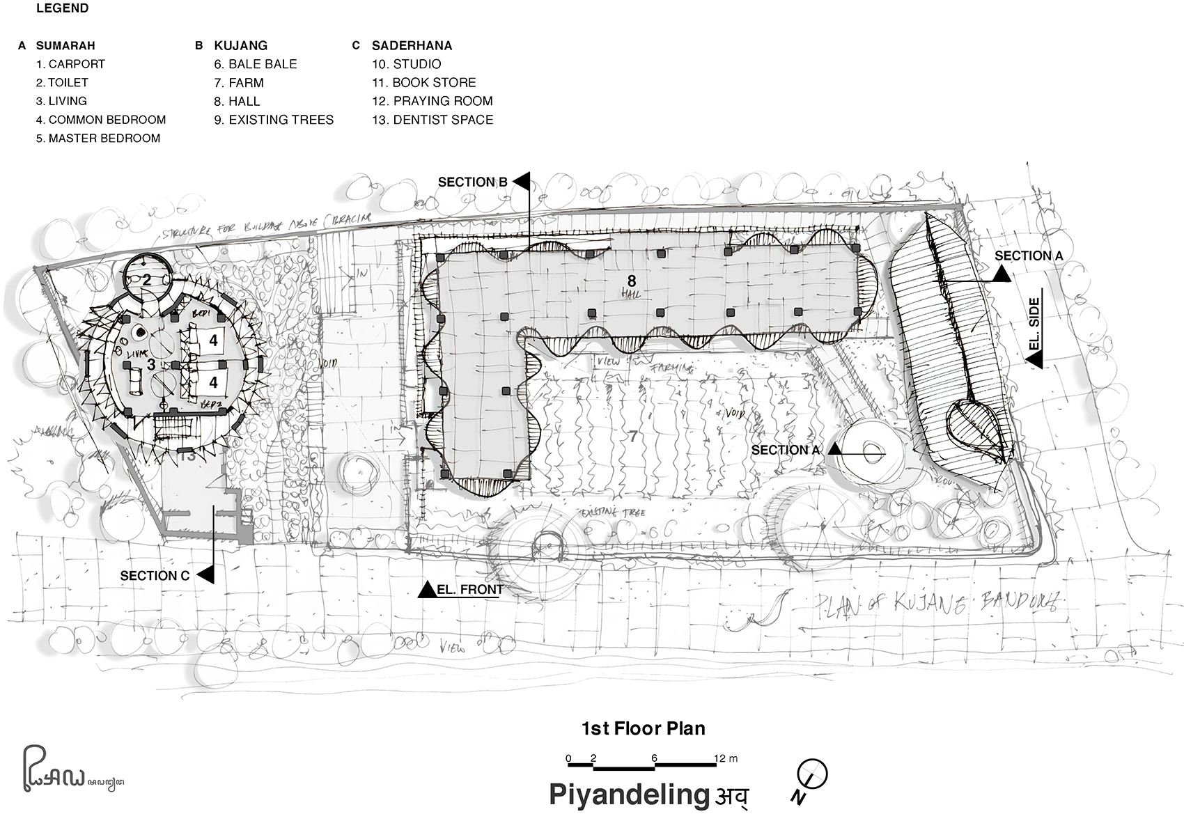 印度尼西亚 Piyandeling 社区竹艺融入现代建筑设计丨RAW Architecture-69