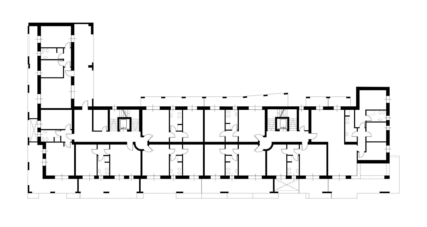 Casa Tersicore公寓楼，米兰/金属框架包围经典的米兰风格-63