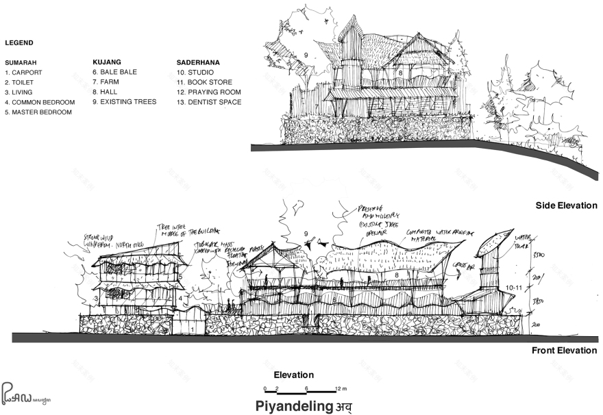 印度尼西亚 Piyandeling 社区竹艺融入现代建筑设计丨RAW Architecture-75