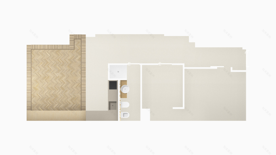 翻转空间的平层公寓改造 | 日与夜的和谐共生-19