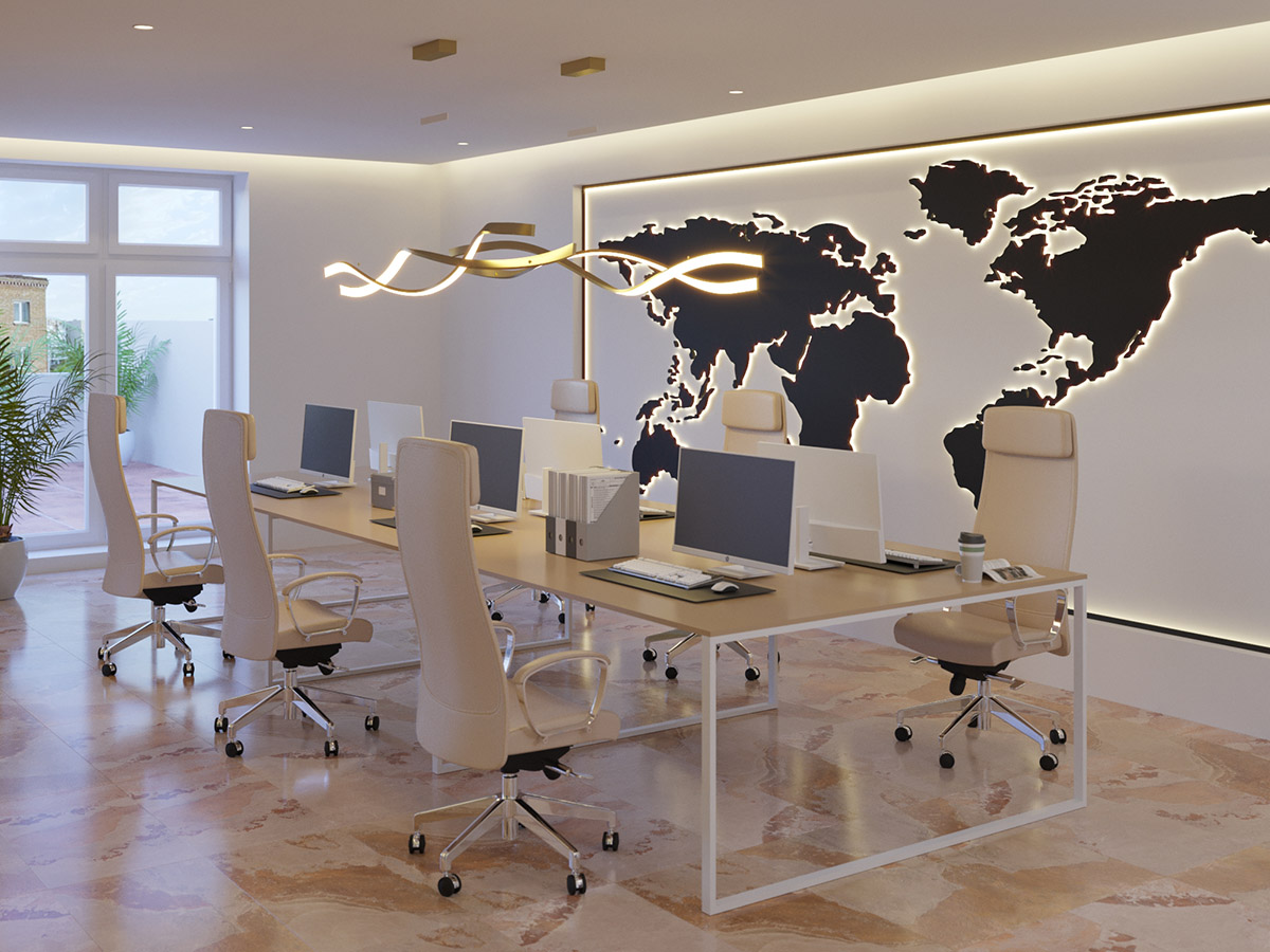 温馨简约的办公空间设计-2