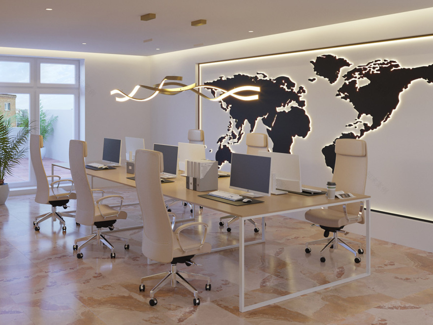 温馨简约的办公空间设计-2