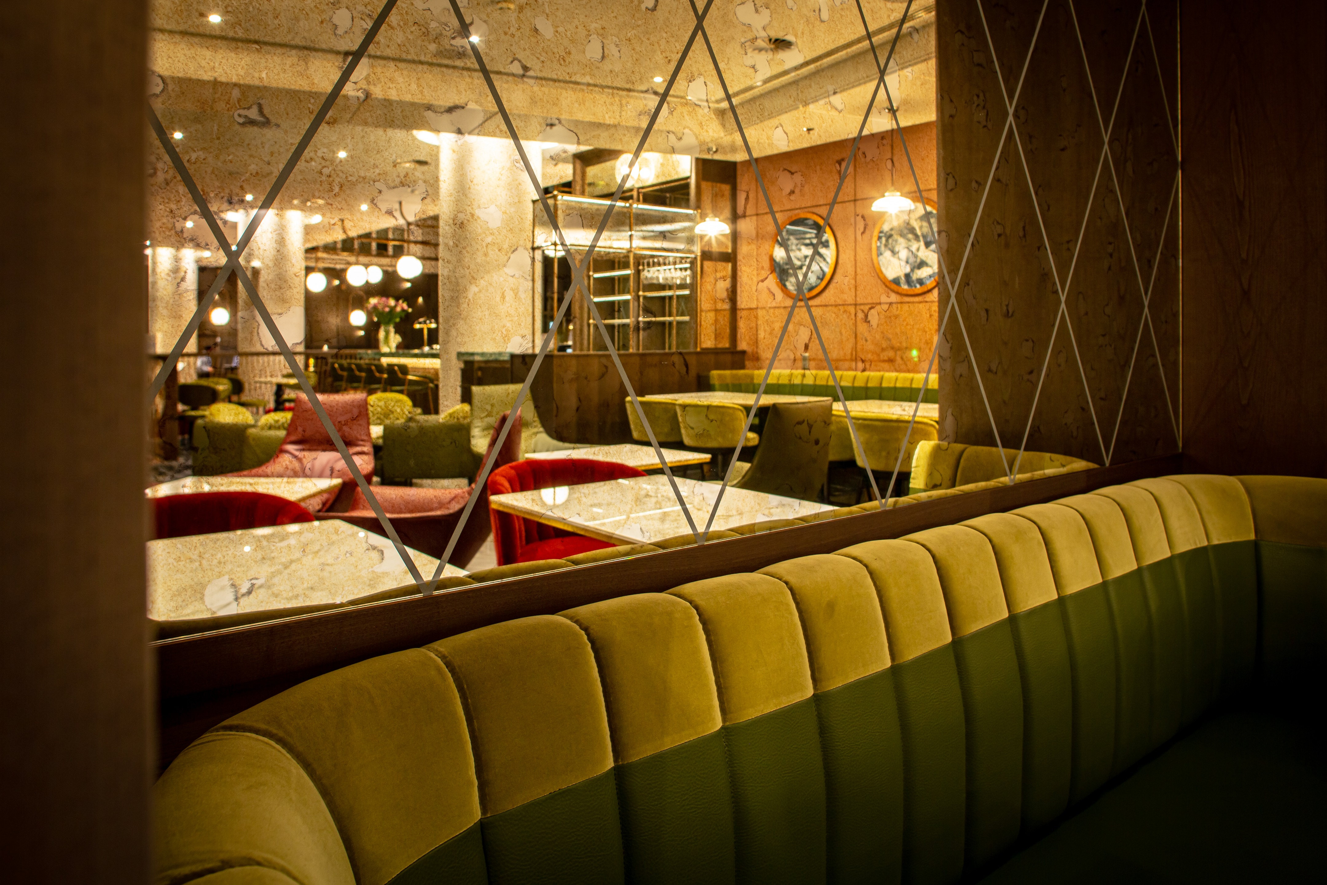 THDP The Hickson Design Partnership丨哈德逊广场酒廊酒吧丨Hudson Yards Lounge Bar at Hilton Frankfurt City Centre-3