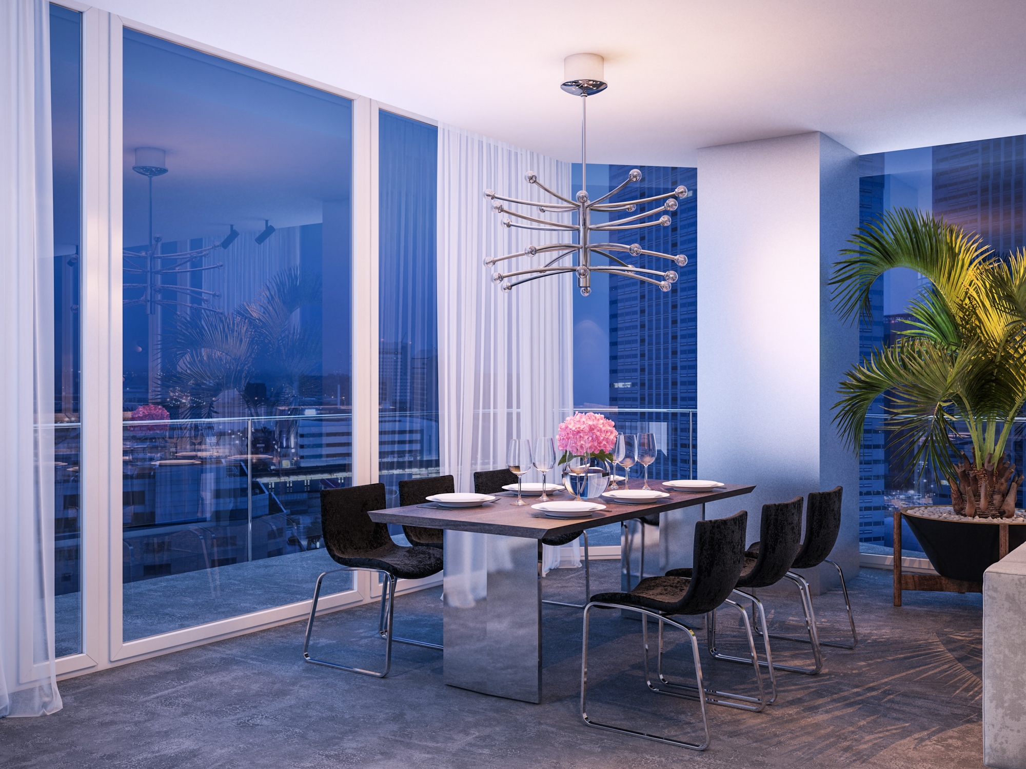 现代简约全景窗居室设计-2