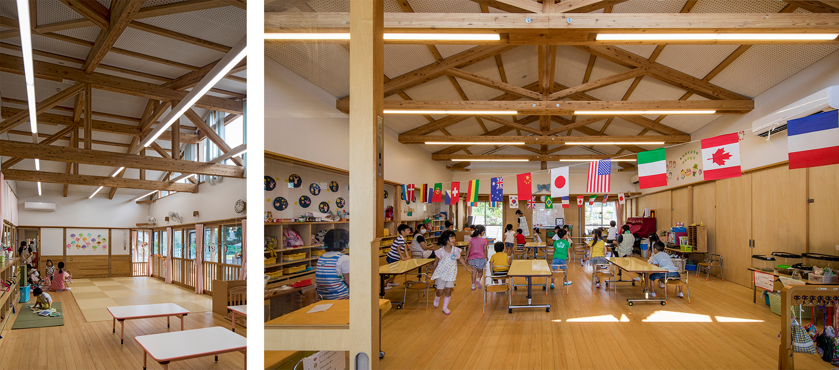 日立市立花山幼儿园，日本/为孩子们创造被山环绕的自然之家-39