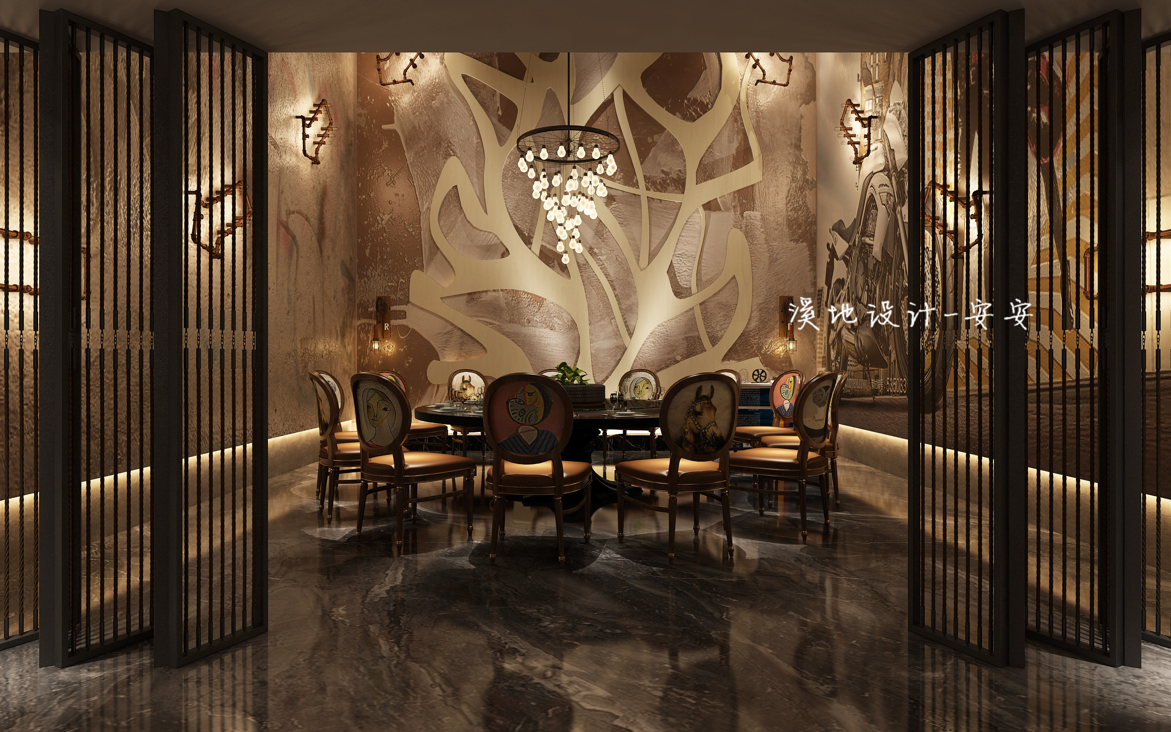 复古风娱乐机车会所-3