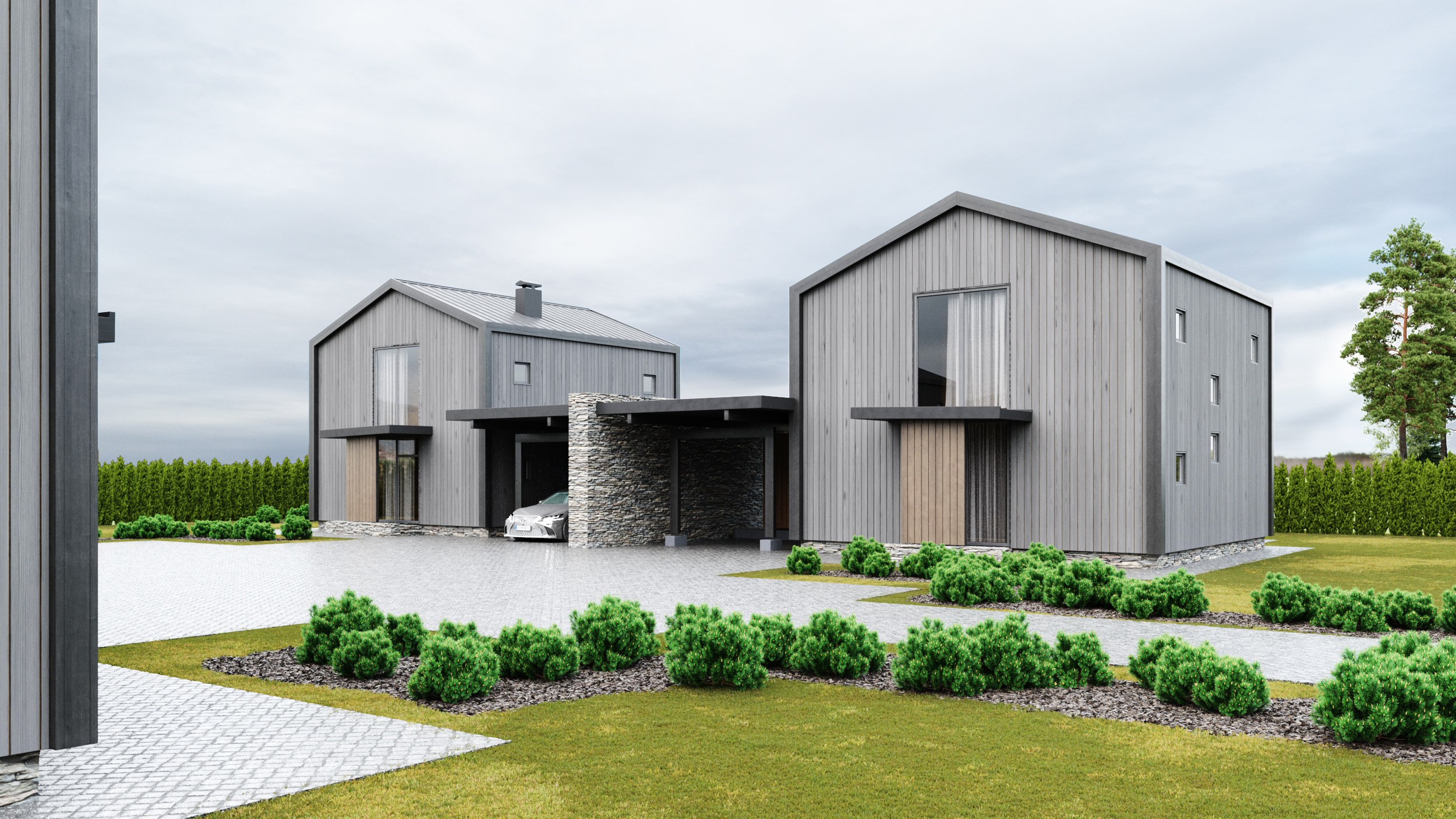 宁静郊区别墅,亲近自然的设计佳作-3