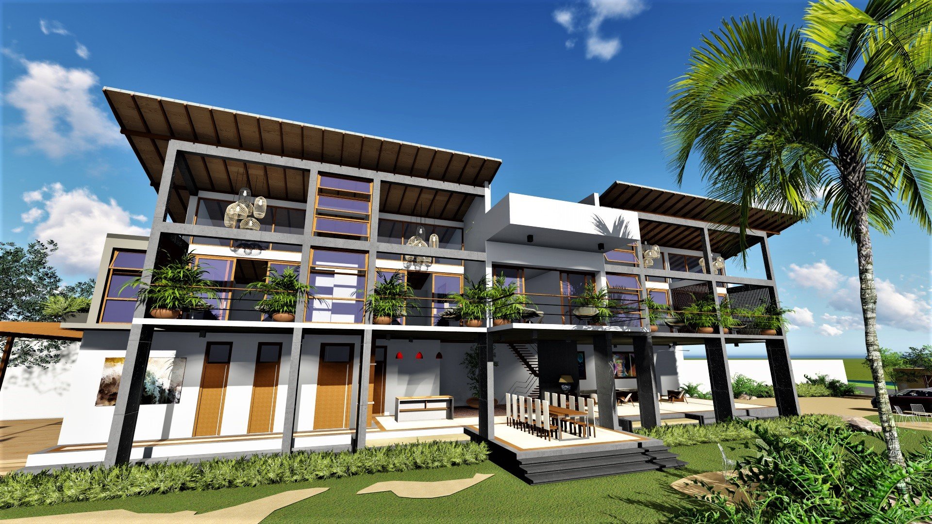 斯里兰卡 Balapitiya 河畔别墅设计-8