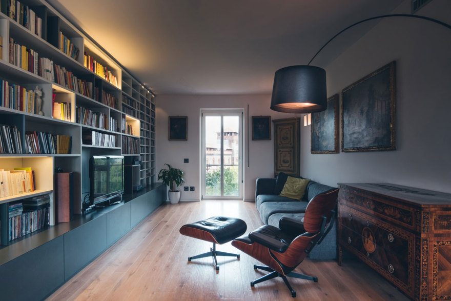 量身定制,功能与美观并重——意大利 Pavia 老公寓改造记-1