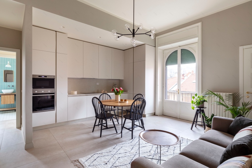 米兰历史公寓中的现代经典新诠释-1