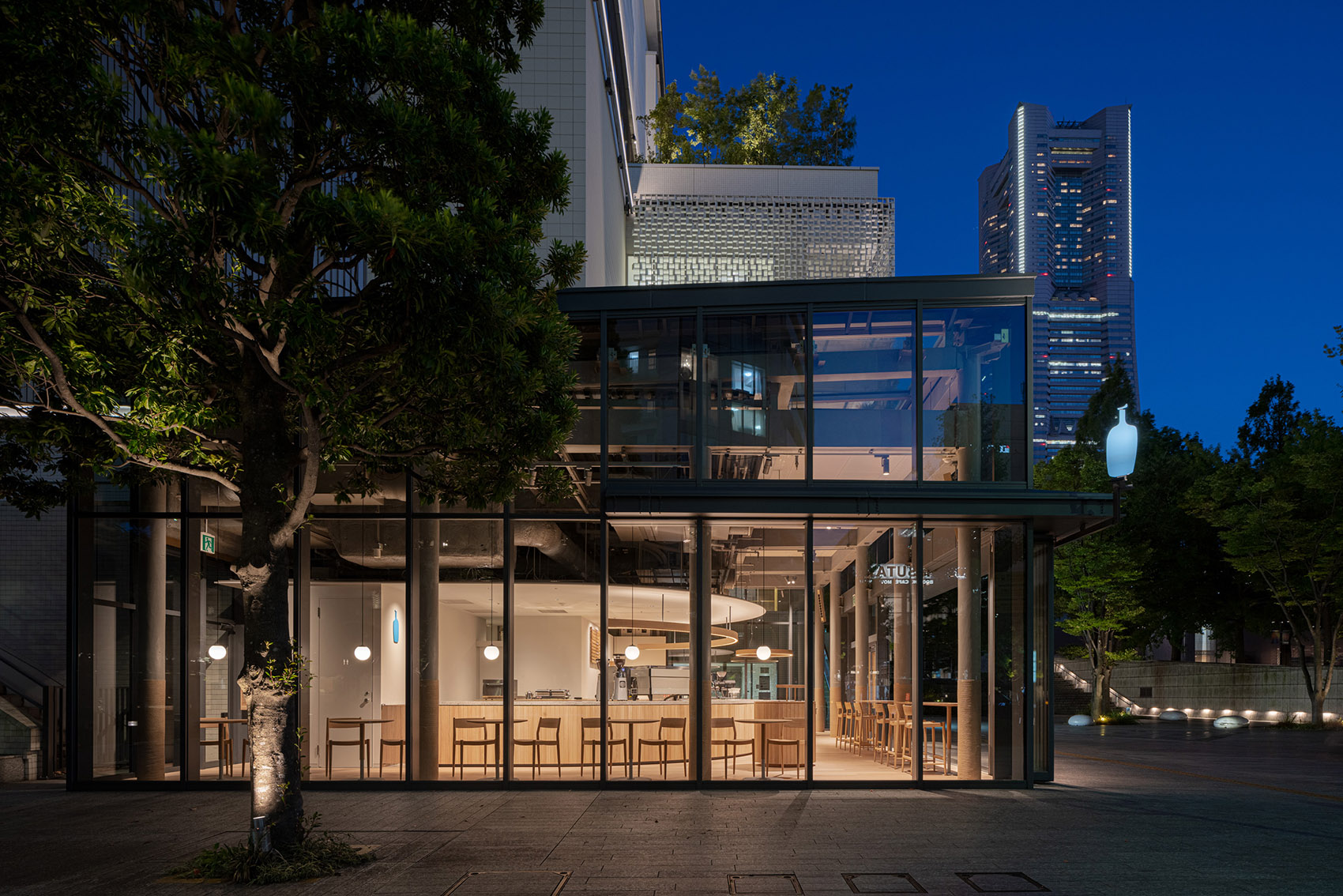 Blue Bottle咖啡港未来店，东京/科技与工艺结合的木制家具-54