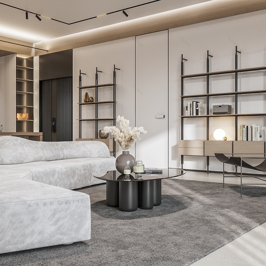 现代平层设计丨东木设计-7