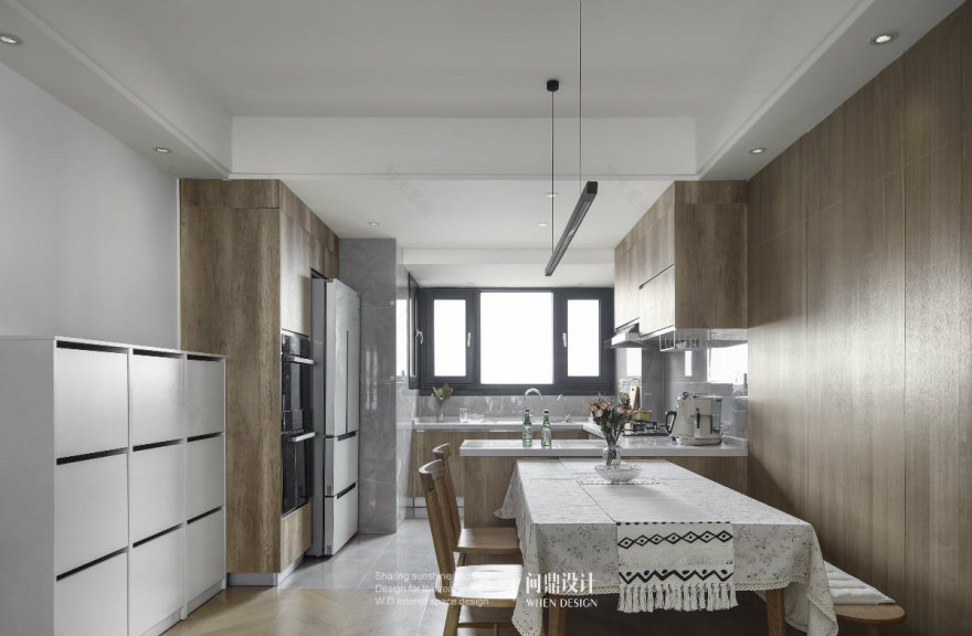 临江景苑 149㎡北欧风告白设计,自然温馨,功能与美感兼具-35