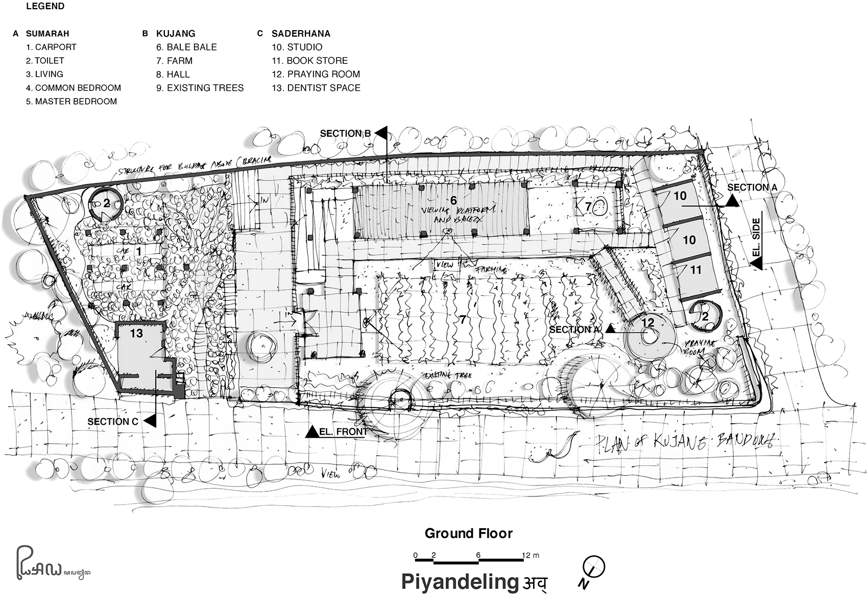 印度尼西亚 Piyandeling 社区竹艺融入现代建筑设计丨RAW Architecture-67