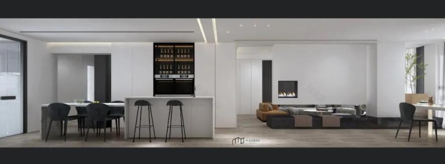 名本设计打造 560 平米双拼别墅,收纳、线条、色彩、留白完美融合-26