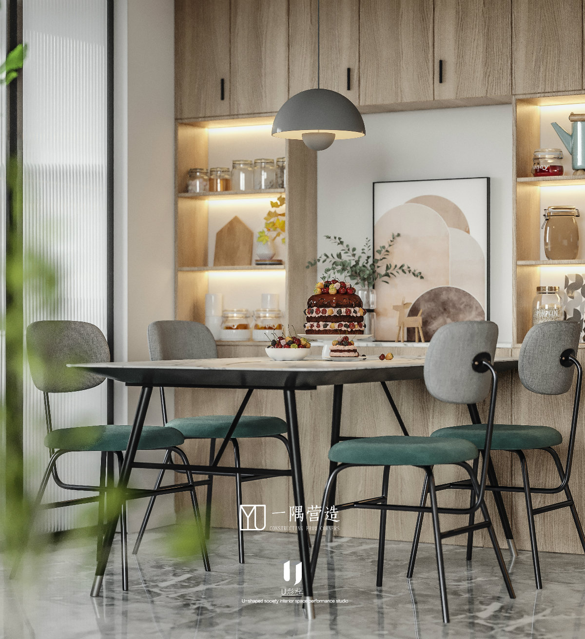 金色名门小区一隅营造平层设计-9