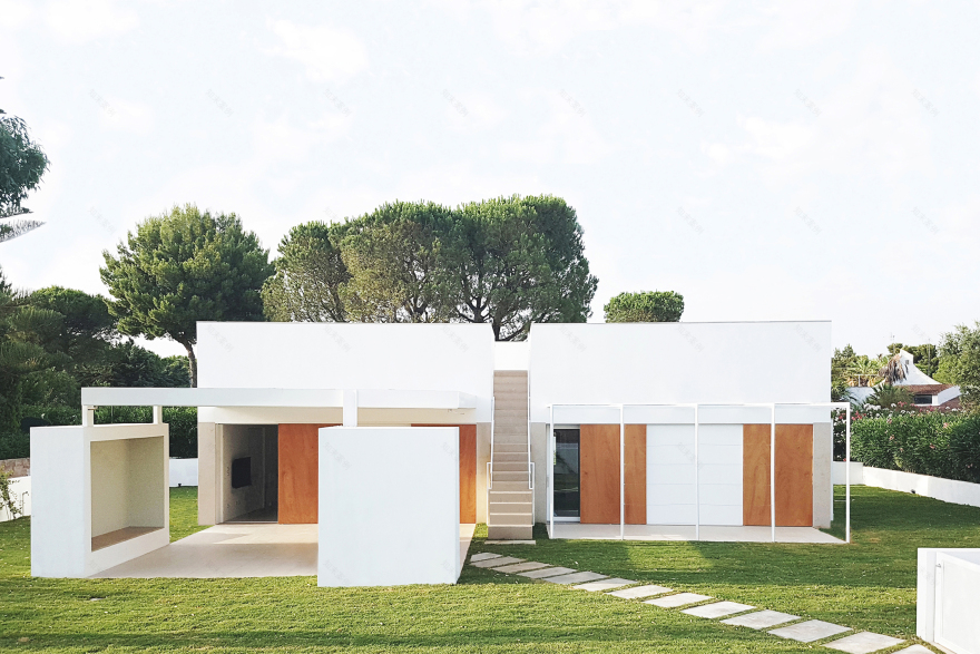 意式简约别墅设计,白色之城尽收眼底-0