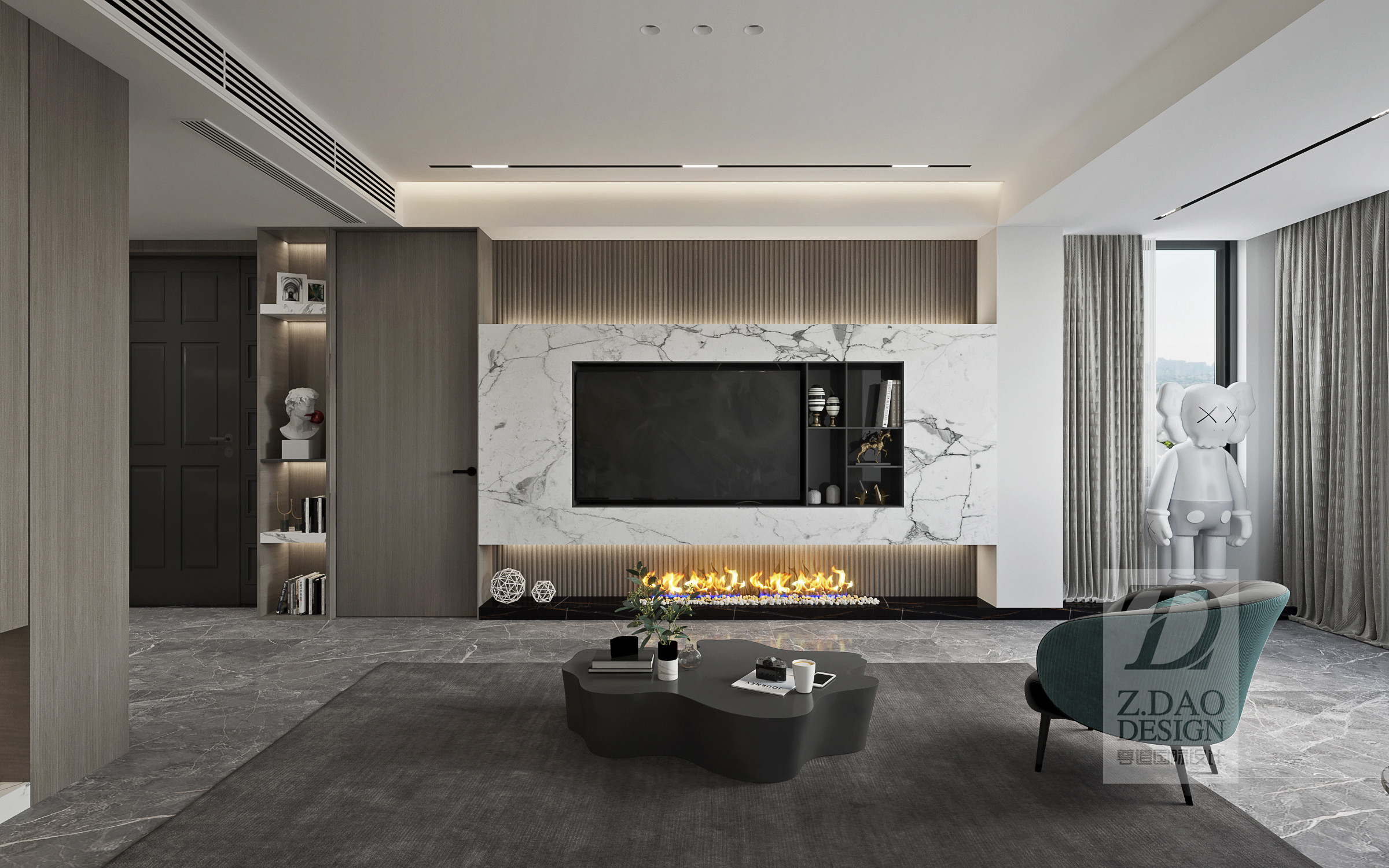 合肥悦湖山院 170㎡现代台式风装修设计 | 境·谧-20