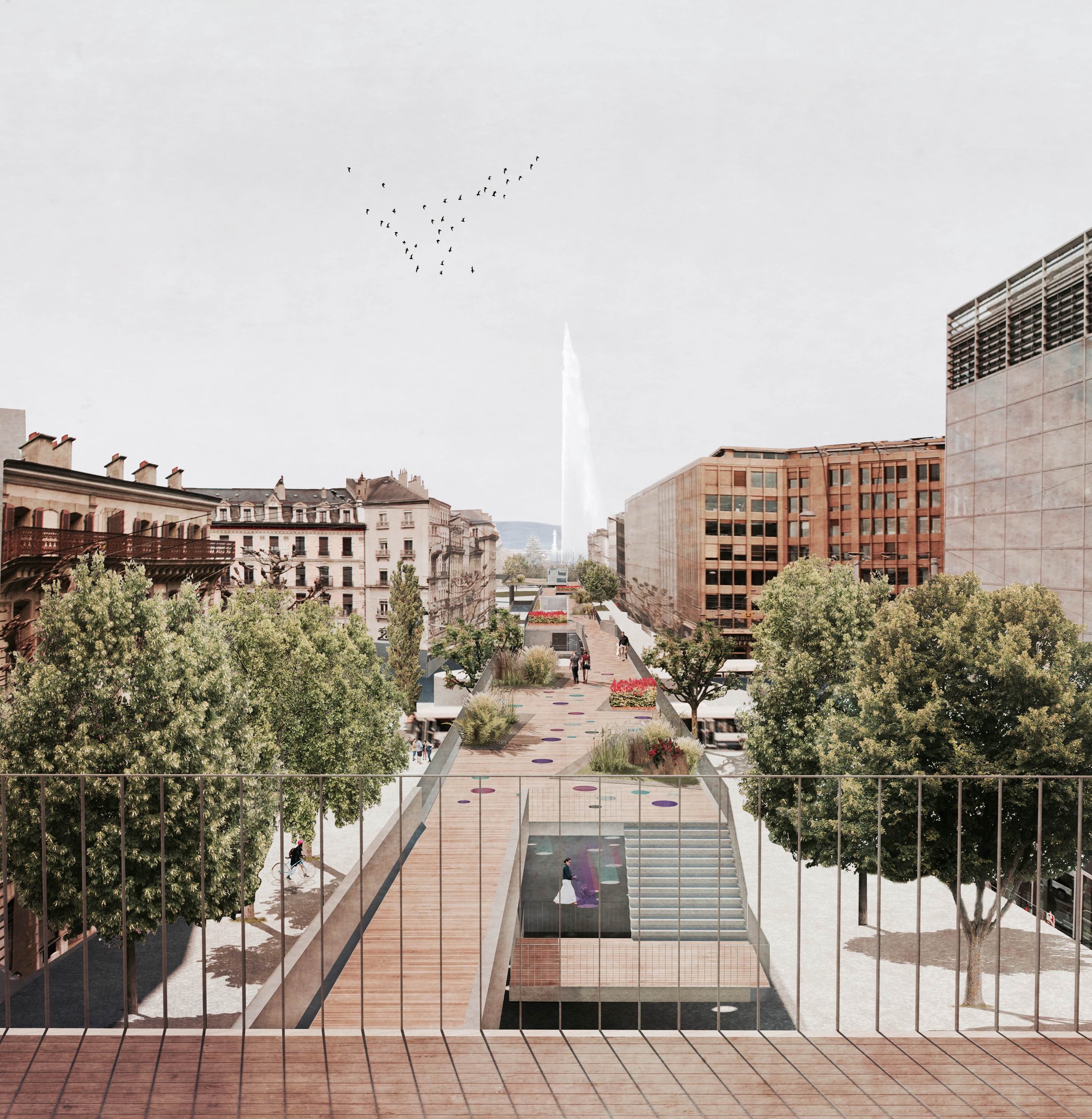 GENEVE RIVE - AMENAGEMENT D'ESPACES PUBLICS-3