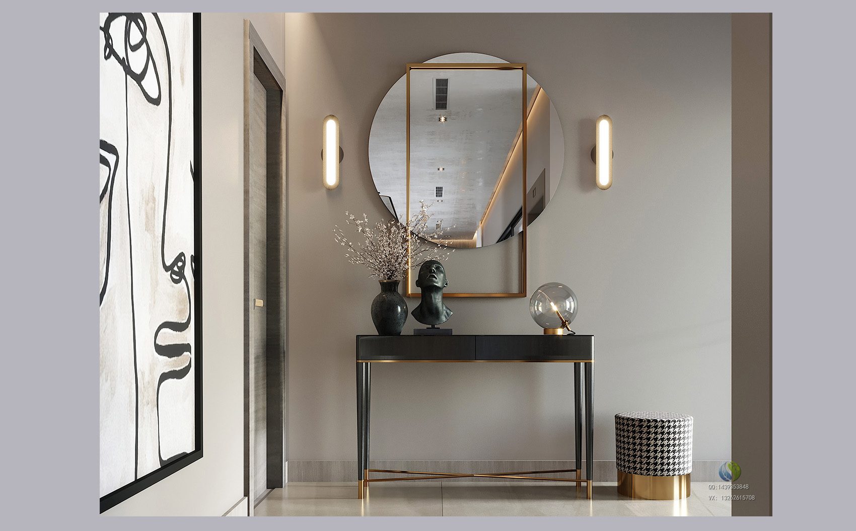 暖灰与空间的协调-3