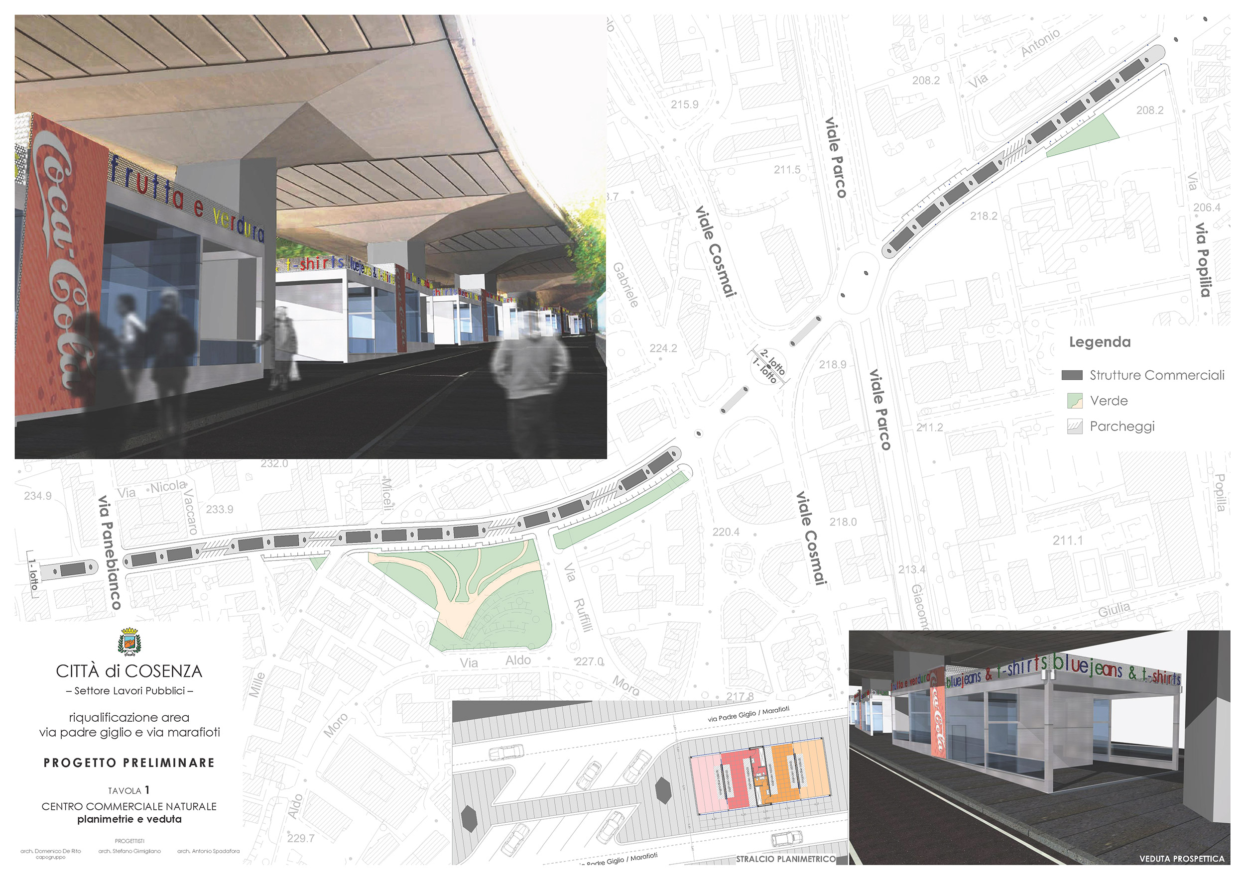 Riqualificazione area via Padre Giglio e via Marafioti a Cosenza. Progetto preliminare-1