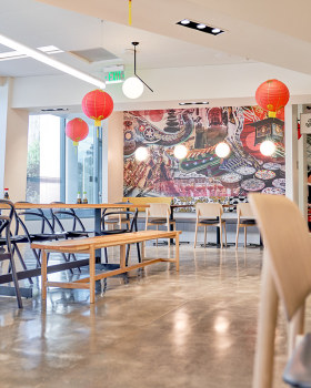 Oracle Cafe · 亚洲美食风情的现代简约餐厅设计丨Gensler