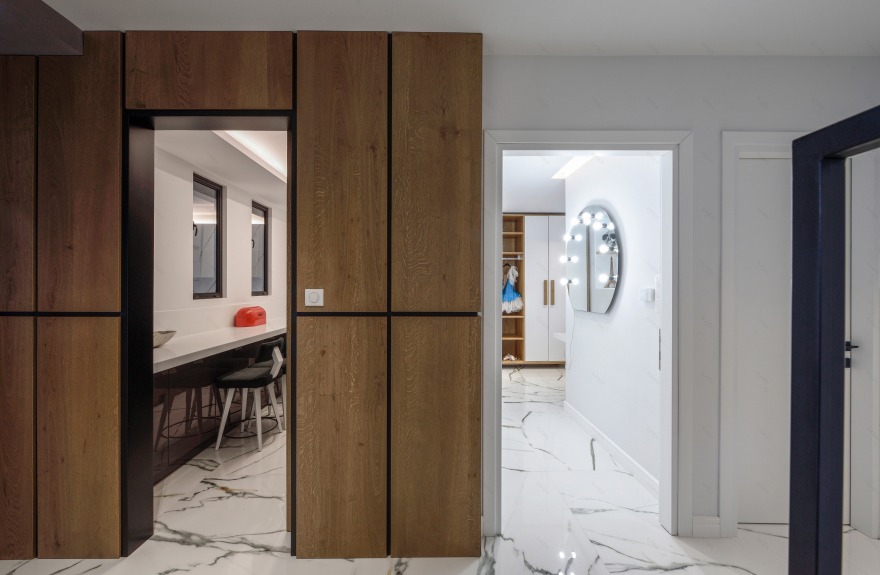 创意木石交融,MNK 设计工作室打造双层公寓空间-3