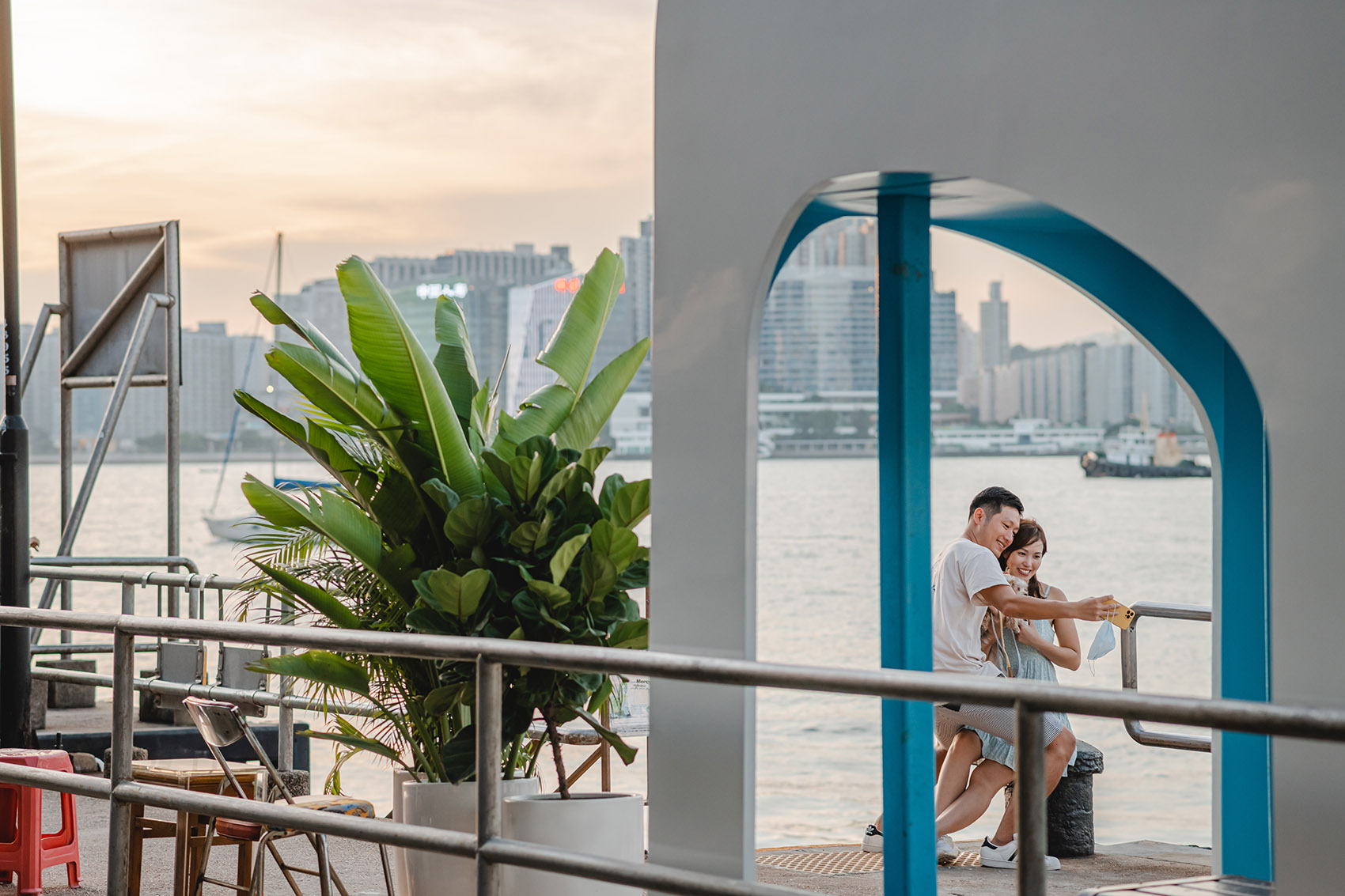夏季凉亭，香港/维多利亚港公共码头上首个俯瞰狮子山的艺术装置-35