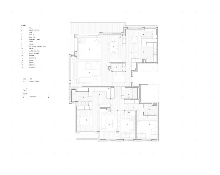 简约现代的 220 平米平层公寓改造-25