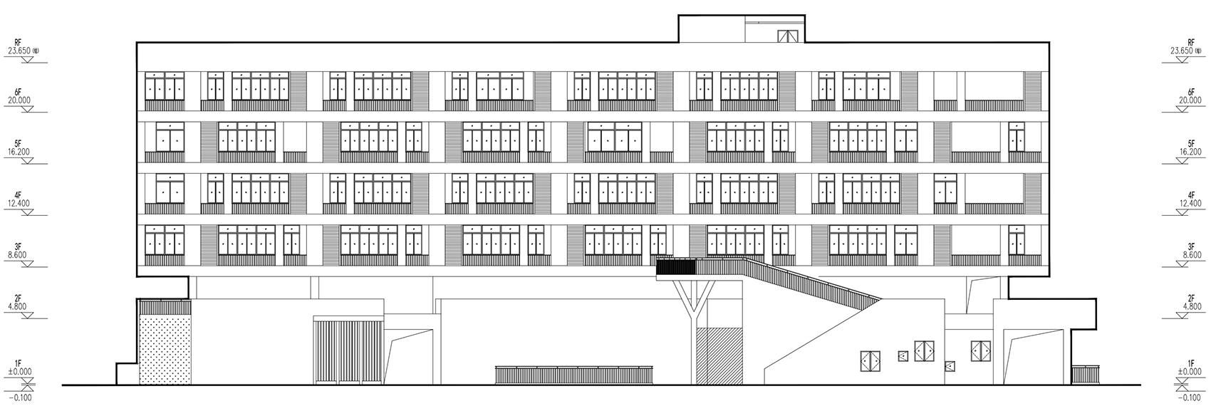 深圳福田区梅香学校/“街院”意向在校园建筑中的在地演绎-92