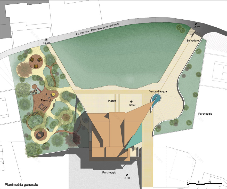绿意盎然的多功能建筑与城市公园-11