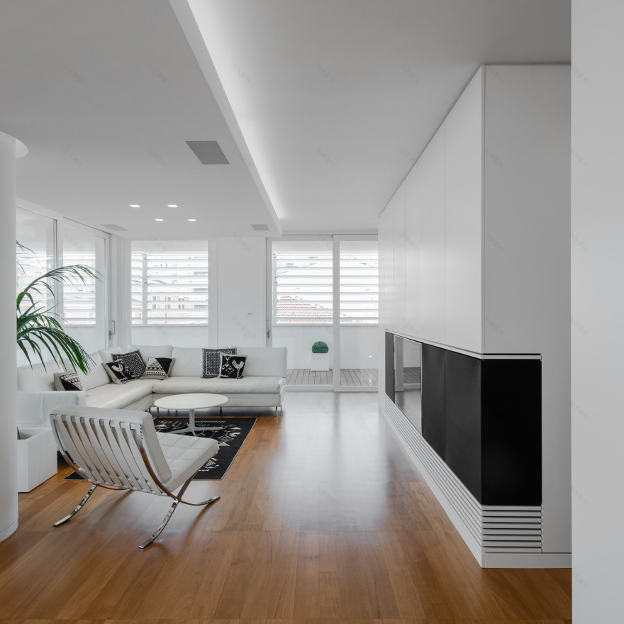 现代顶层公寓,打造无缝室内外空间-1