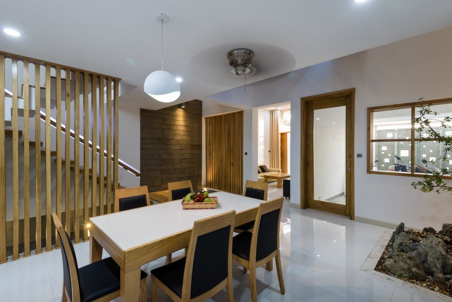 越南 BQ-17 别墅设计,简约线条与绿意空间的完美融合-6