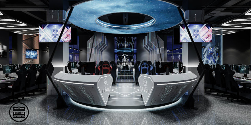 成都哔哩电竞体验店 | 下沉空间变身高颜值网咖-29