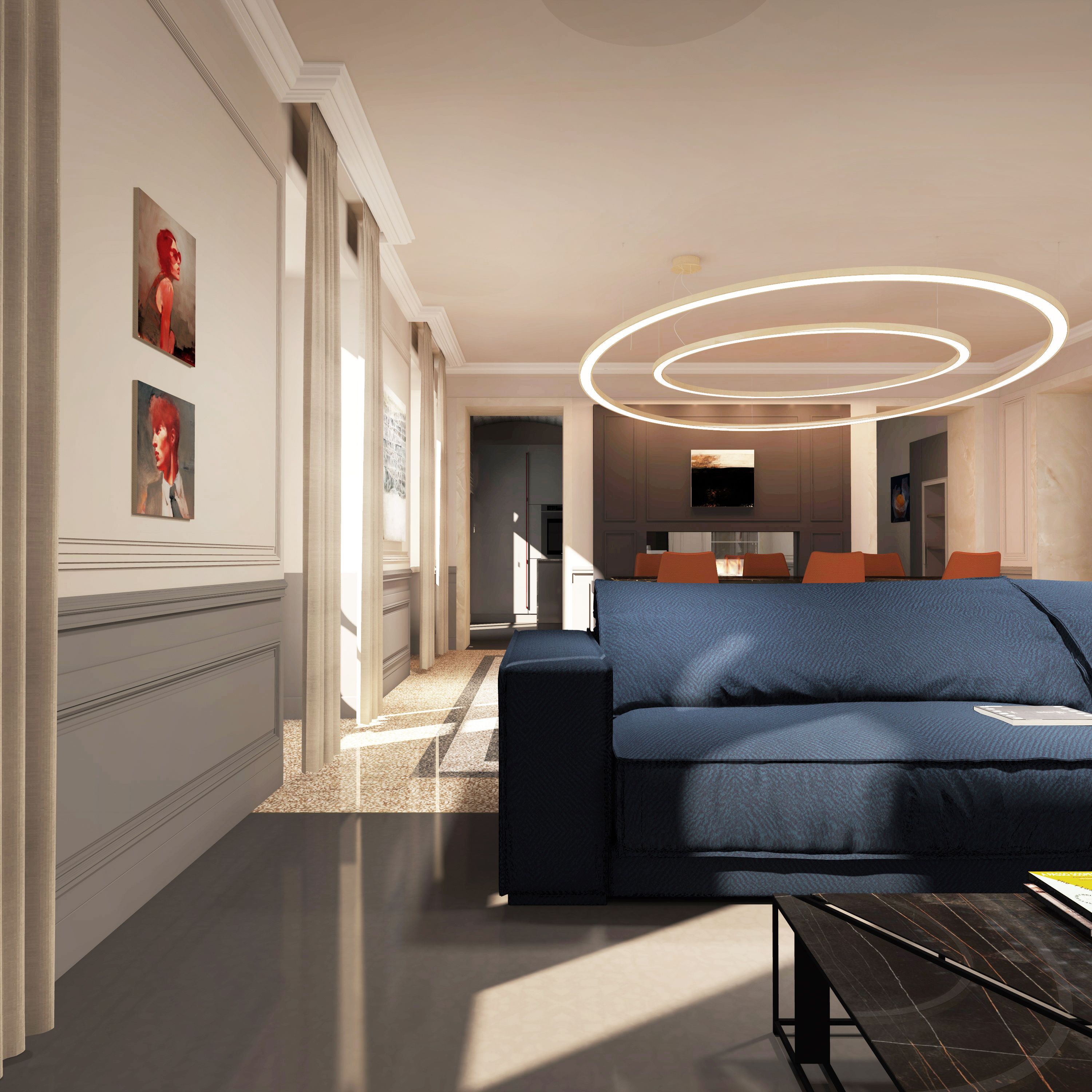 18 世纪意大利公寓的重生 | Casa MO 的精美室内设计-9