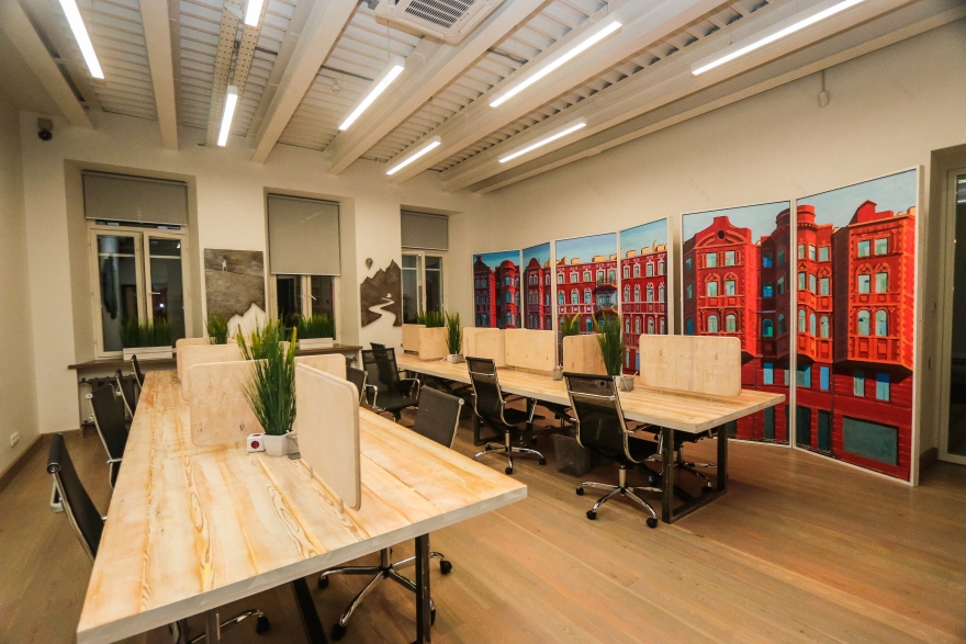 圣彼得堡共享办公空间设计-10