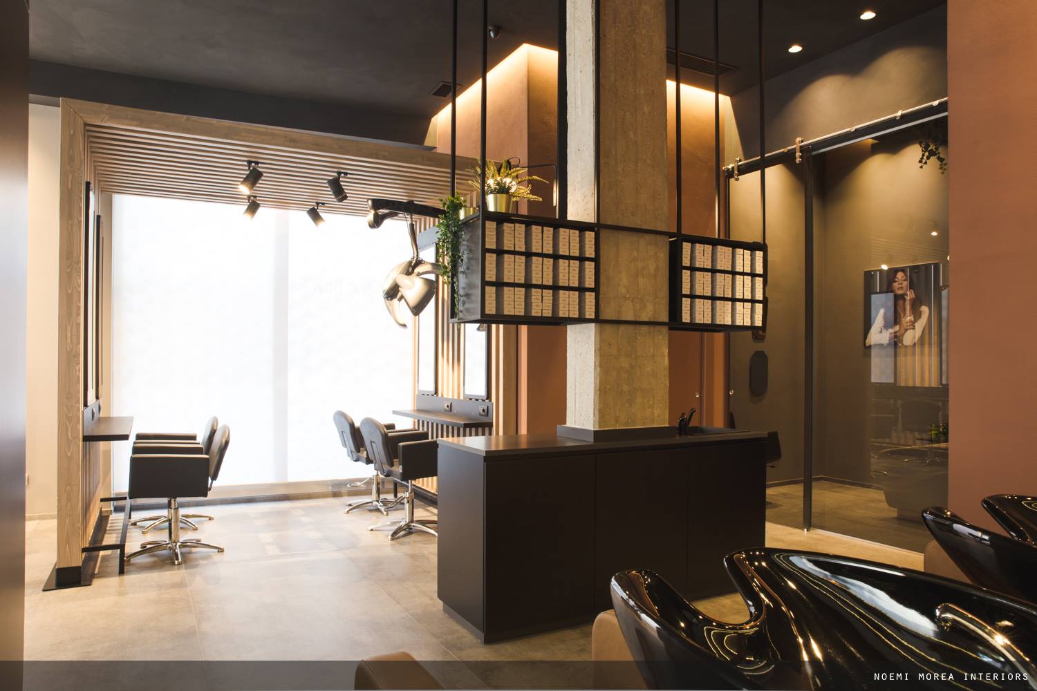 NOEMI MOREA interiors, NOEMI MOREA丨理发店丨C O N C I T A hair saloon-8