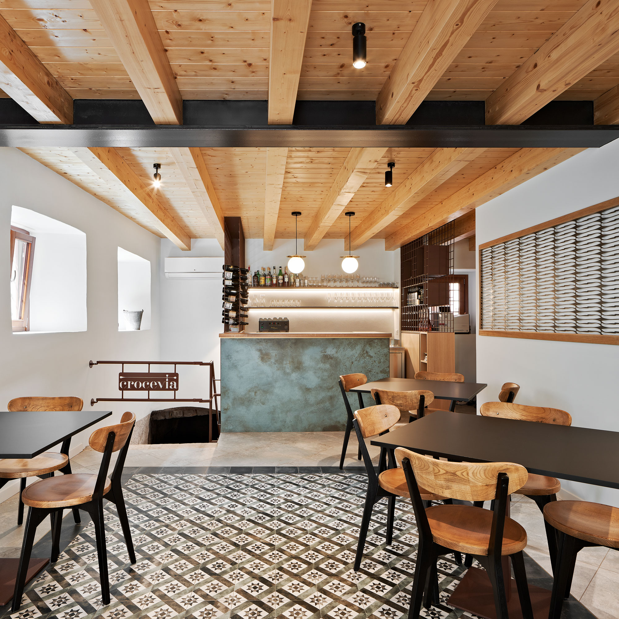 当代风格 Crocevia 餐厅设计丨意大利丨Studio Barbariol-10