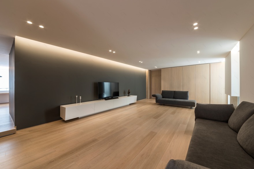 海景公寓,自然光线与极简设计的完美融合-5