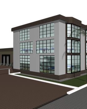 Lirim Ramadani丨办公建筑丨Design and Structural Analysis for a Magazine / Part of the Factory for component's of the Bus.