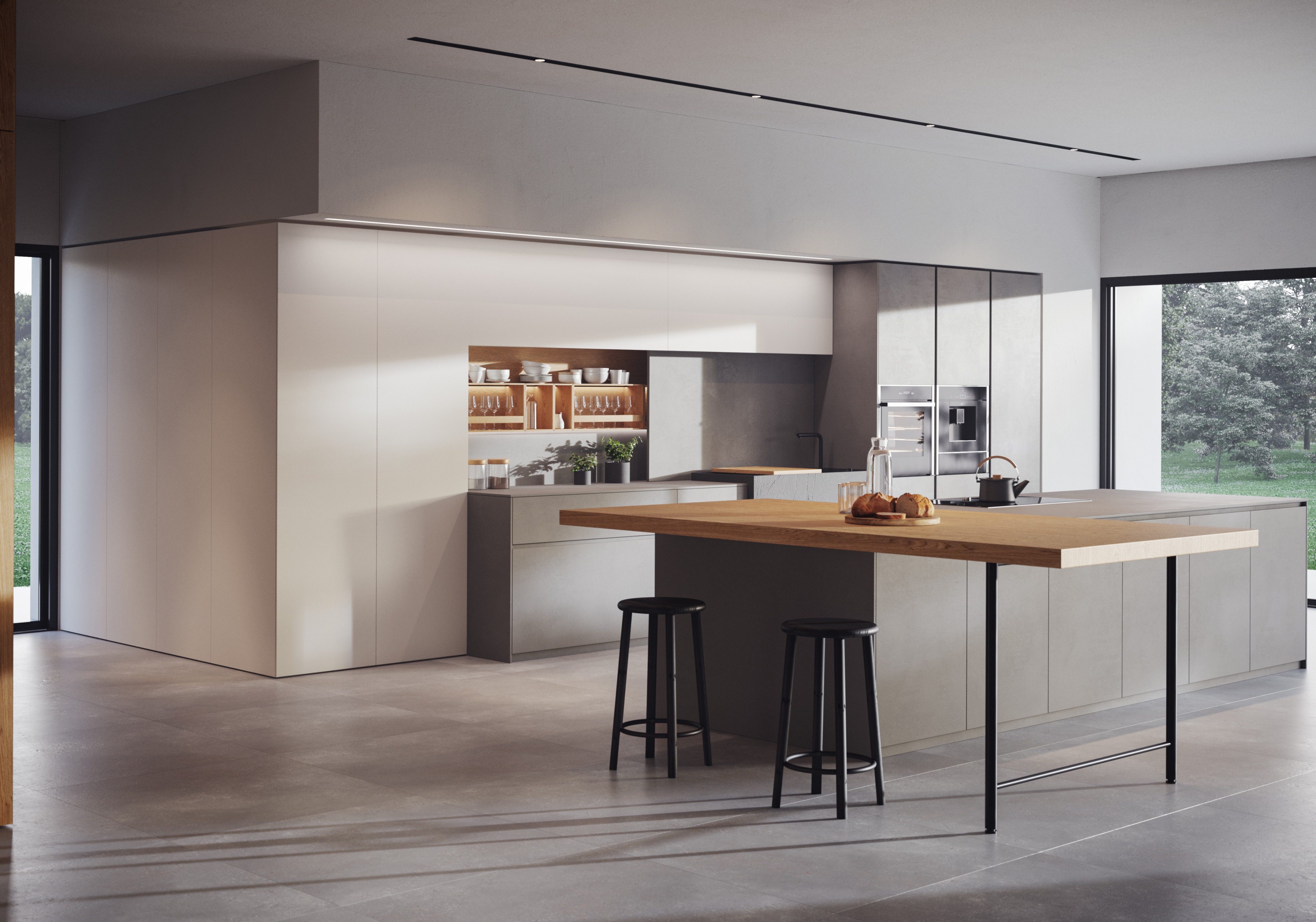 Progetto di un concept cucina per un nuovo catalogo aziendale. In collaborazione con Truetopia.-1