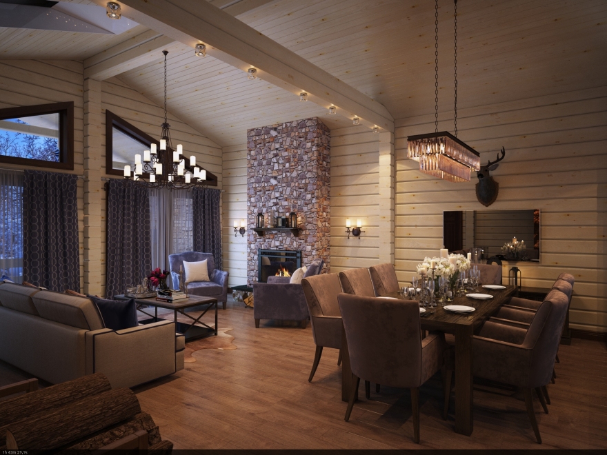 乡村木质调现代家居设计,尽显自然温馨-3