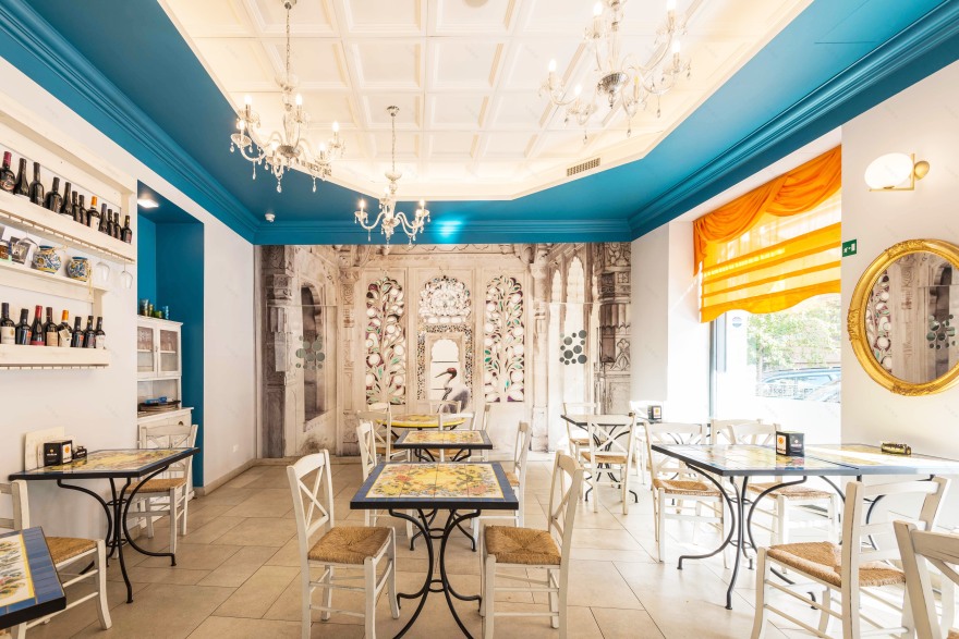 罗马"Puro Sud"餐厅 | 自由风格与地中海色彩的完美融合-6