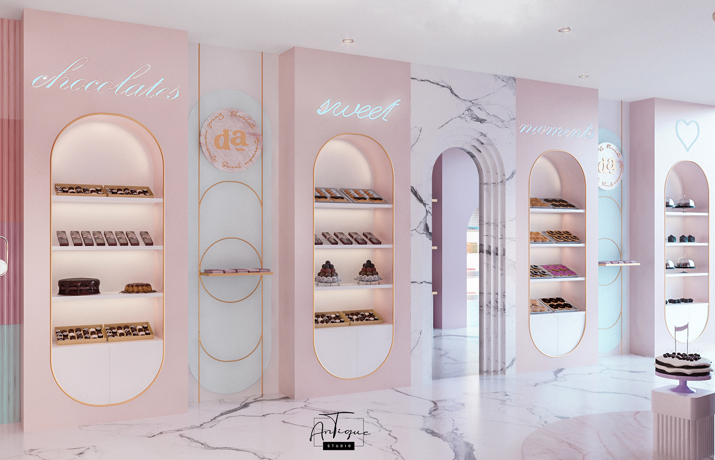 VIDA 巧克力甜品店设计丨ANTIQUE Studios-5